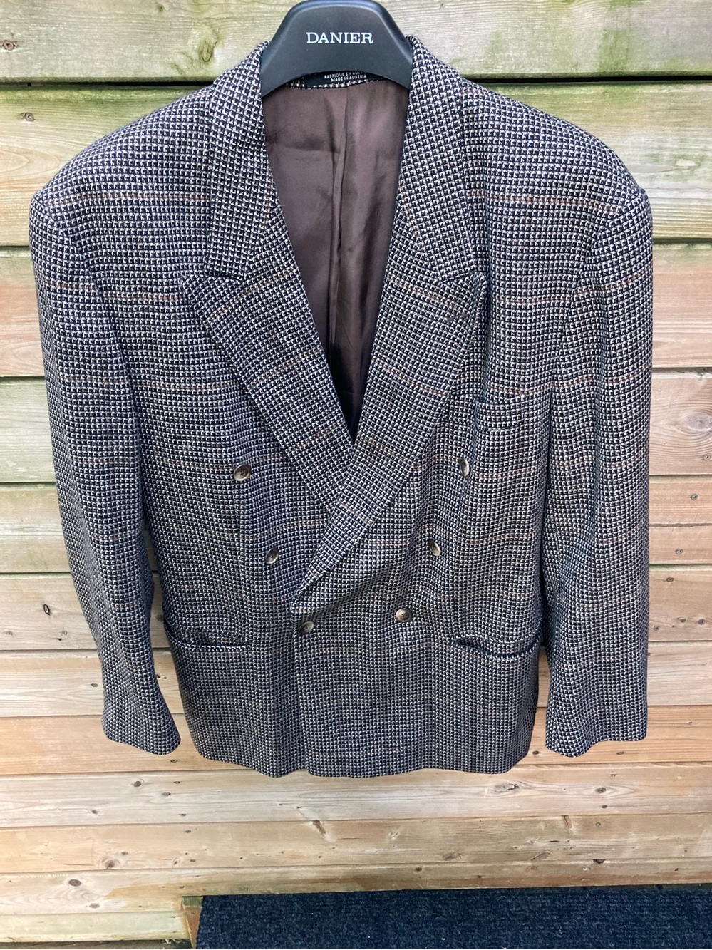 Archival Grade Vintage European  Zoot Suit Blazer - Cerruti 1881 Nailhead Fabric